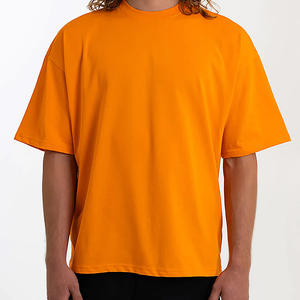 Camisetas de Cuello Redondo Personalizadas, de Gran Peso y Corte Holgado, de Diseñador, Tallas Grandes para Hombre, Lisas, de Algodón, Oversize, Camisetas Básicas para Hombres - Product Image 4