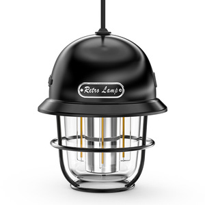New Vintage Warm <b>Camping</b> Light Portable 4 Modes Rechargeable Outdoor Light with Silicone Strap - Product Image 3