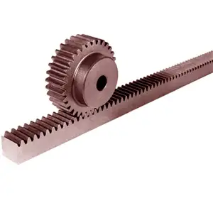 Great strength plastic flexible gear rack and pinion