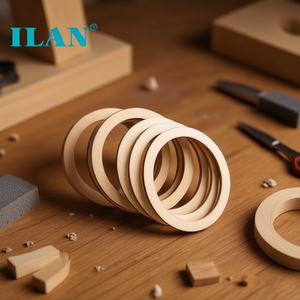 Anello in Legno Iln 15cm Spessore 3mm per Progetti Artigianali Fai-da-Te - Product Image 3