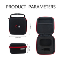 Étui de rangement pour appareil photo à coque rigide EVA noir personnalisé avec fermeture éclair grande capacité Boîte de voyage portable pour photo numérique à usage spécial quotidien