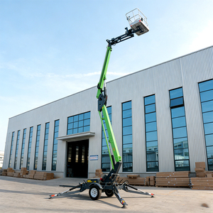 Plataforma Elevadora Remolcable <span class=keywords><strong>de</strong></span> 30 y 60 pies con Alimentación Hidráulica por Batería para Pintura en Paredes Altas, Tipo Cherry Picker - Product Image 3