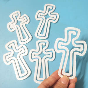 DDP porte à porte expédition aux états-unis Religion Sublimation bricolage blanc acrylique thermique simple face trombone blanc - Product Image 6