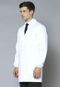 Manteaux dentaires hydrofuges blouse de laboratoire blanche vente en gros manchette élastique blouse de laboratoire courte blanche hommes - Product Image 2