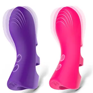 性玩具成人硅胶女性手淫器无线g点手指振动器套女性