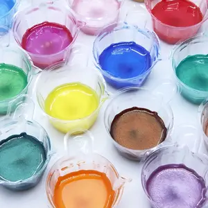 10 Kleuren/Set Kristal Epoxyhars Mica Poeder Kristal Modder Parelmoer Pigment Kleur Essence Parel Poeder Handgemaakte Wax Moldin