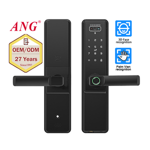 ANG Smart Lock 3d Face cat Eye 5050 Mortise Card Fingerprint Wifi Remote Controlled Palm Vein Door Lock ใช้งานร่วมกับ Tuya - Product Image 5