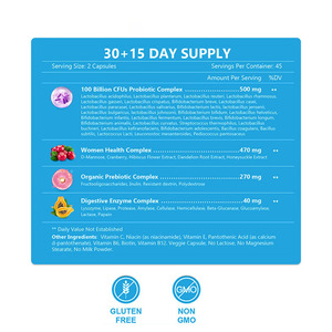 Cápsulas de probióticos para mujeres con D-manosa, arándano, promueve la motilidad intestinal, regularidad digestiva, absorción de nutrientes - Product Image 2