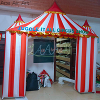 Arche gonflable personnalisée rouge et blanche pour événements, fêtes, promotion et publicité