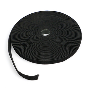 Sangle crochet et boucle en nylon noir blanc de 20mm - Product Image 1
