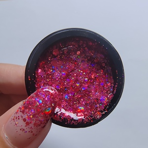 WEKIKOU Vente en gros de vernis à ongles en gel UV à <span class=keywords><strong>paillettes</strong></span> arc-en-ciel sirène, Smalto Semipermanente, gel à ongles à <span class=keywords><strong>paillettes</strong></span> semi-permanent - Product Image 2
