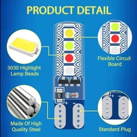 T10 3030 8SMD Stroboskop LED-Birne W5W 194 168 LED-Birne Seitenmarkierung Innenraumbeleuchtung Blitzlicht Auto-LED-Leuchten