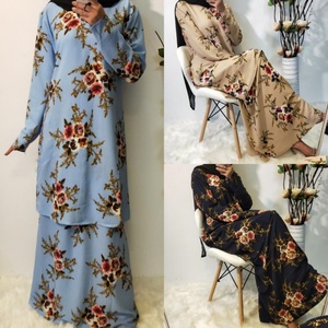 6089# Everyday <b>Style</b> 2 Pcs Sets <b>Malaysia</b> <b>Baju</b> <b>Kurung</b> Abaya Dress Pemborong <b>Baju</b> <b>Kurung</b> - Product Image 5