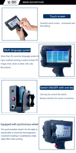 Nieuwe handheld inkjetprinter, rol-tot-rol, voor leer, kartonnen dozen, mini formaat, datumcode/batch/lot, 1 jaar garantie - Product Image 5