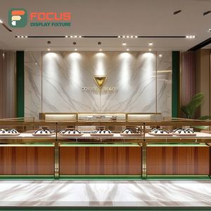 Luxury Custom Jewelry Display Counter Manufacturer Laminated Finish Brand Store Display Cabinet - Product Image 5