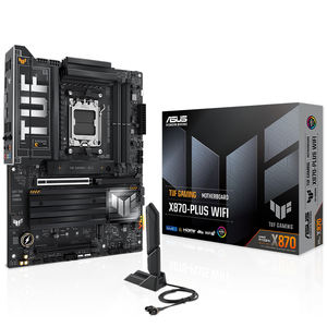 Tarjeta Madre ASUS TUF GAMING X870-PLUS WIFI ATX con Socket AMD AM5 para Procesadores de Escritorio AMD Ryzen Series 9000, 8000 y 7000 - Product Image 1