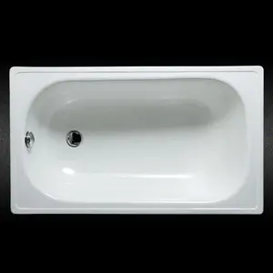 Bright smooth enamel covering steel bathtub steel enamel shower tray wholesale distribution sanitaryware
