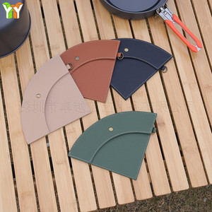 In stock: Fan-shaped <b>coffee</b> <b>filter</b> paper sleeve, tea brewing paper, leather hanging bag, outdoor hanging dustproof <b>filter</b> paper - Product Image 2