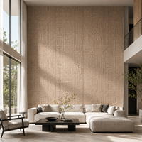 Panneau mural flexible aspect bois de hêtre, revêtement décoratif en céramique souple texture bois pour mur d'accentuation d'hôtel, villa, spa