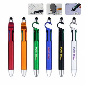 Multifunctional Plastic Ballpoint 1.0Mm Customizable Logo Promotional <b>Pen</b> With Blue Black Ink - Product Image 3