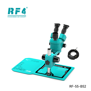 Microscopio Stereoscopico a Tre Specchi RF4 RF-55-B52, Zoom 6.6-55X, Illuminazione a 144 LED, Protezione IP55, Alta Precisione, Garanzia 1 Anno, Uso Industriale - Product Image 4