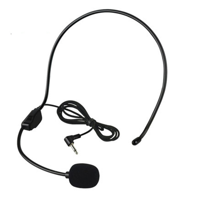 Microphone Headset Office Portable Mini Mic 3.5mm Headset With Microphone for Voice Amplifier Speaker