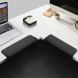 Tappetino da <span class=keywords><strong>scrivania</strong></span> con bordo per tastiera, poggiapolsi in memory foam, tappetino per mouse da ufficio, all'ingrosso. - Product Image 2