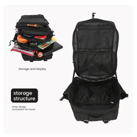Sac à dos tactique unisexe 45L en polyester Oxford avec cadre interne, support confortable, système Molle, étanche et tendance pour l'extérieur