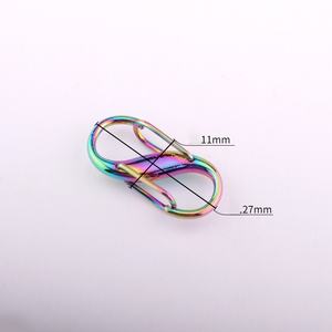 Chaîne de sac DIY, boucle réglable, fermoir métallique, extension de chaîne de sac, raccourcissement, fermoir en forme de S, porte-clés, fermetures <span class=keywords><strong>éclair</strong></span>, clips, antivol - Product Image 2