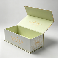 Emballage en carton écologique avec logo, fermeture magnétique, boîte cadeau pliable en papier magnétique personnalisée avec logo