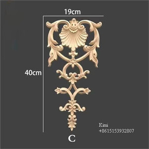 Decorazioni <span class=keywords><strong>da</strong></span> <span class=keywords><strong>parete</strong></span> in legno per la lavorazione del legno CNC onlay e Appliques decorazioni Decorative per porte in legno intagliate - Product Image 5