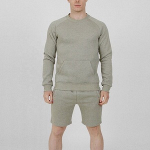 Gran oferta, camiseta doble para hombre, pantalones cortos, entrenamiento, deporte, chándal atlético, estampado personalizado, bordado, invierno, conjuntos gemelos, Material de algodón 2025 - Product Image 4