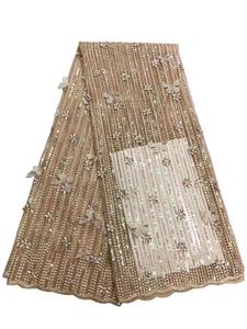 2020 nuevo diseño 3D mariposa bordado tela de encaje para <span class=keywords><strong>Aso</strong></span> Ebi vestido de fiesta - Product Image 2