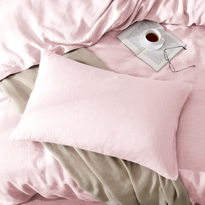 <span class=keywords><strong>100</strong></span>% फ्रेंच फ्लैक्स लिनन बेड शीट रानी आकार के आधुनिक फार्महाघर शैली के लिए 300tc नमी-विच और सांस लेने योग्य बिस्तर - Product Image 4