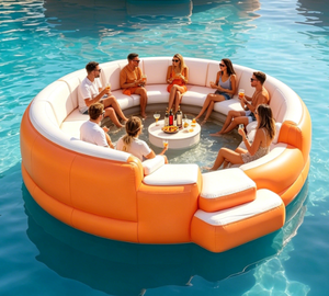 <span class=keywords><strong>Canapé</strong></span> <span class=keywords><strong>gonflable</strong></span> portable 2026 en PVC 3x3.32x2.21m <span class=keywords><strong>pour</strong></span> fêtes aquatiques, pont flottant, parc aquatique et <span class=keywords><strong>piscine</strong></span> de relaxation - Product Image 3