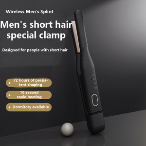 Factory Mini Portable 2 en 1 Plancha de pelo Rizador de hierro para hombres Styler de pelo corto - Product Image 3