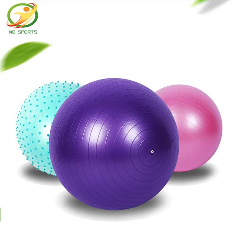 2023 Nieuwe Ontwerp Fitness Pvc Yoga Oefenbal Voor Yoga Stabiliteit Fitness Bal Anti-Burst Met Aangepaste Logo