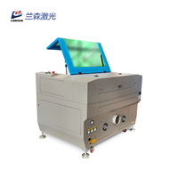 Machine de découpe de gravure Laser CO2 à refroidissement par eau haute sécurité 90W/100W pour bouteille en verre MDF en bois de noix de coco avec plate-forme montante