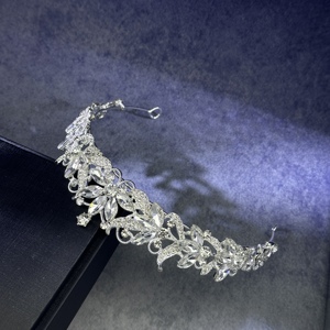 Diadème en cristal de luxe multicolore: <span class=keywords><strong>couronne</strong></span> florale rétro pour mariée/reconstitution historique/dîner/fête femmes - Product Image 5