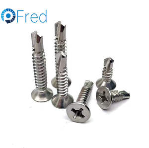 Vis plates autoperceuses Acier au carbone Acier inoxydable Finition zinguée DIN7504P Système de mesure métrique en pouces M4 10mm en boîte - Product Image 5