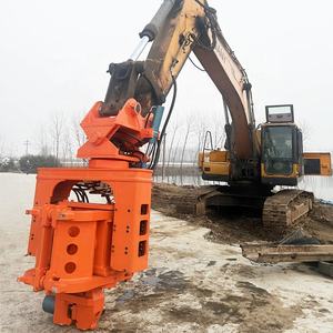 KS40 사이드 그립 바이브로 해머 파일 드라이버 유압 고주파 굴삭기 장착 파일 드릴링 머신 건설 작업용 - Product Image 2