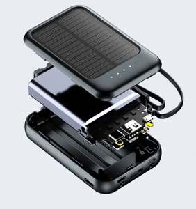 Batería Externa Solar Super Mini de 10000 mAh con Cables Integrados - Product Image 3