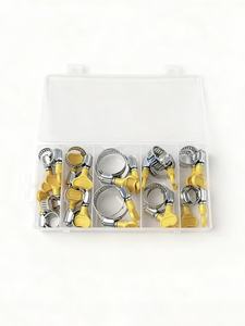 Colliers de serrage papillon en acier au carbone et plastique, ensemble de colliers de serrage <span class=keywords><strong>à</strong></span> vis sans fin <span class=keywords><strong>pour</strong></span> l'étanchéité automobile - Product Image 2