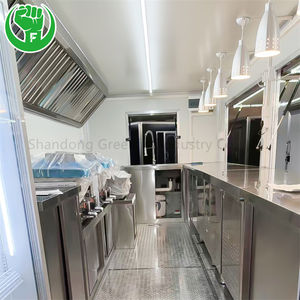 รถขายอาหารมีอุปกรณ์ครบครันสำหรับร้านอาหารฟาสต์ฟู้ดมือถือเสิร์ฟไอศกรีมกาแฟฟองเบอร์เกอร์ชาพิซซ่าขนมทำข้าวโพด - Product Image 4