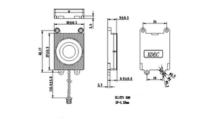 37*30 mét âm thanh khoang hộp loa 4ohm 2 Wát cho máy chiếu & quảng cáo hiển thị - Product Image 4