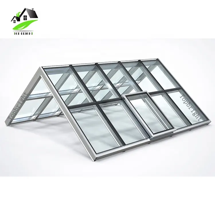 Wasserdichtes elektrisches automatisches doppelt verglastes Dachfenster fenster aus Aluminium