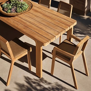 Encuentra un similar: Tumbona moderna ajustable de madera de teca, tumbona individual premium para exteriores con ruedas, para patio y jardín, para relajación. - Product Image 2