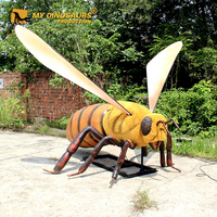 MY DINO AI-084 Décoration de jardin, modèle d'abeille animatronique hautement réaliste