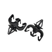 DE RONG Clips automobiles universels en plastique durable QJ-KK05, pince à double tube pour trou de 7 mm, épaisseur de 0,7 mm, attaches en plastique pour automobile