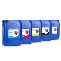 Encre DTG en gros de 18 litres pour Brother GTX Bulk GTX PRO B avec puce, encre pigmentaire textile industrielle en fût
